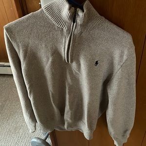 Tan polo Ralph Lauren turtleneck zip up!
